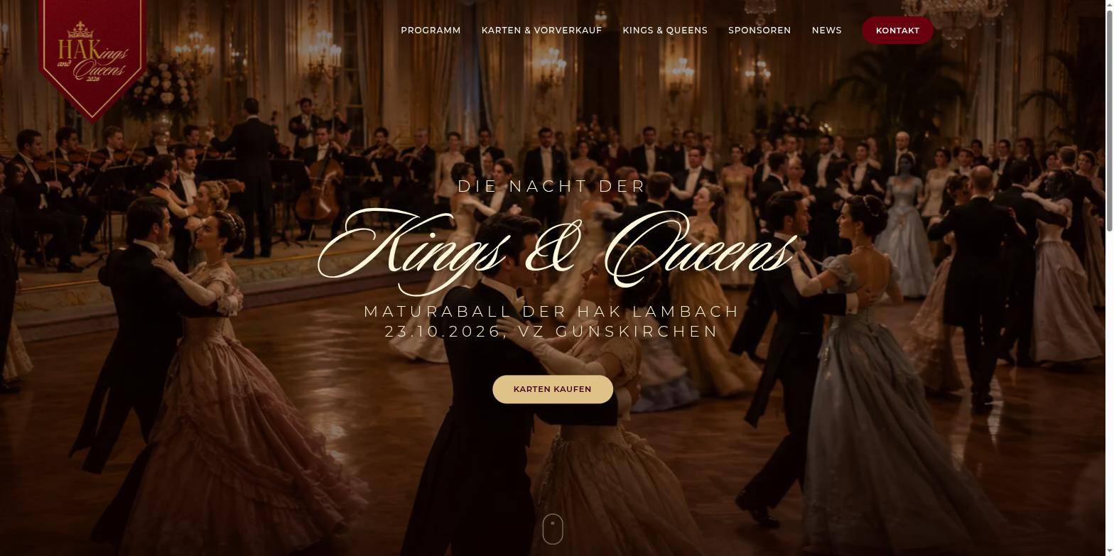 HAKings and Queens Website